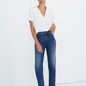 BNWT Madewell Mid Rise Classic Straight Jean
